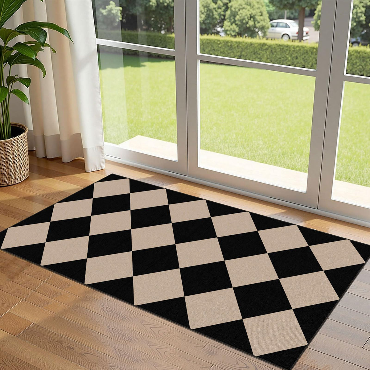 Floral Outdoor Rugs, 28"x43" Front Door Mat Indoor Outside Entrance