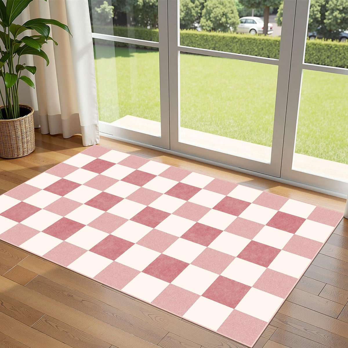 Floral Outdoor Rugs, 28"x43" Front Door Mat Indoor Outside Entrance