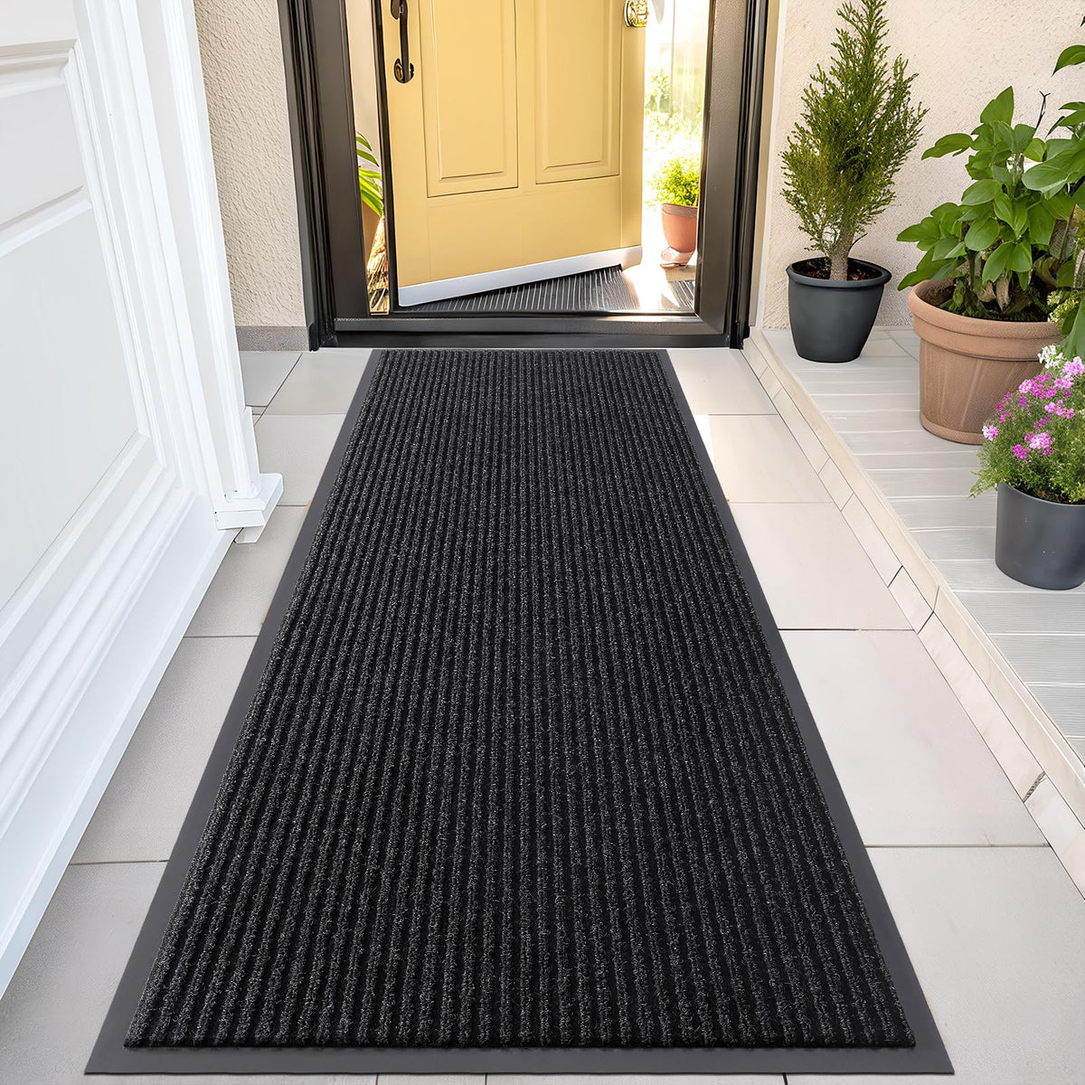 OLANLY Front Door Mat 29.5x17, Waterproof Heavy-Duty Indoor Outdoor Doormat