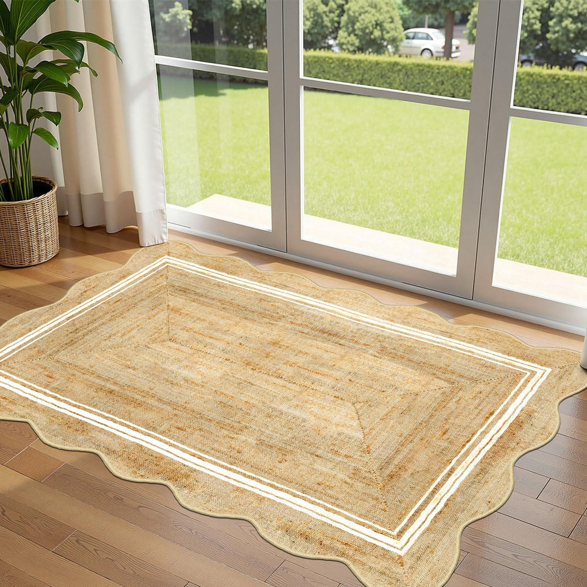 Floral Outdoor Rugs, 28"x43" Front Door Mat Indoor Outside Entrance