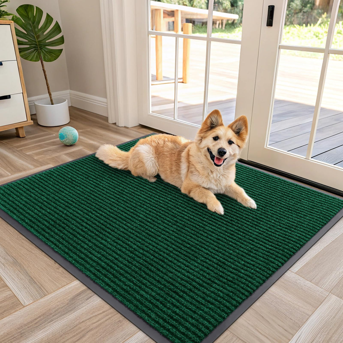 OLANLY Front Door Mat 29.5x17, Waterproof Heavy-Duty Indoor Outdoor Doormat