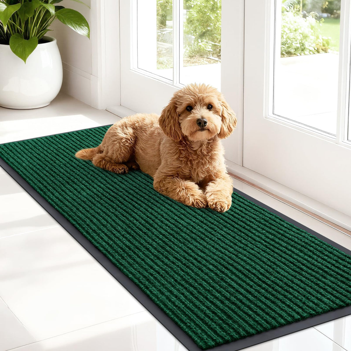 OLANLY Front Door Mat 29.5x17, Waterproof Heavy-Duty Indoor Outdoor Doormat