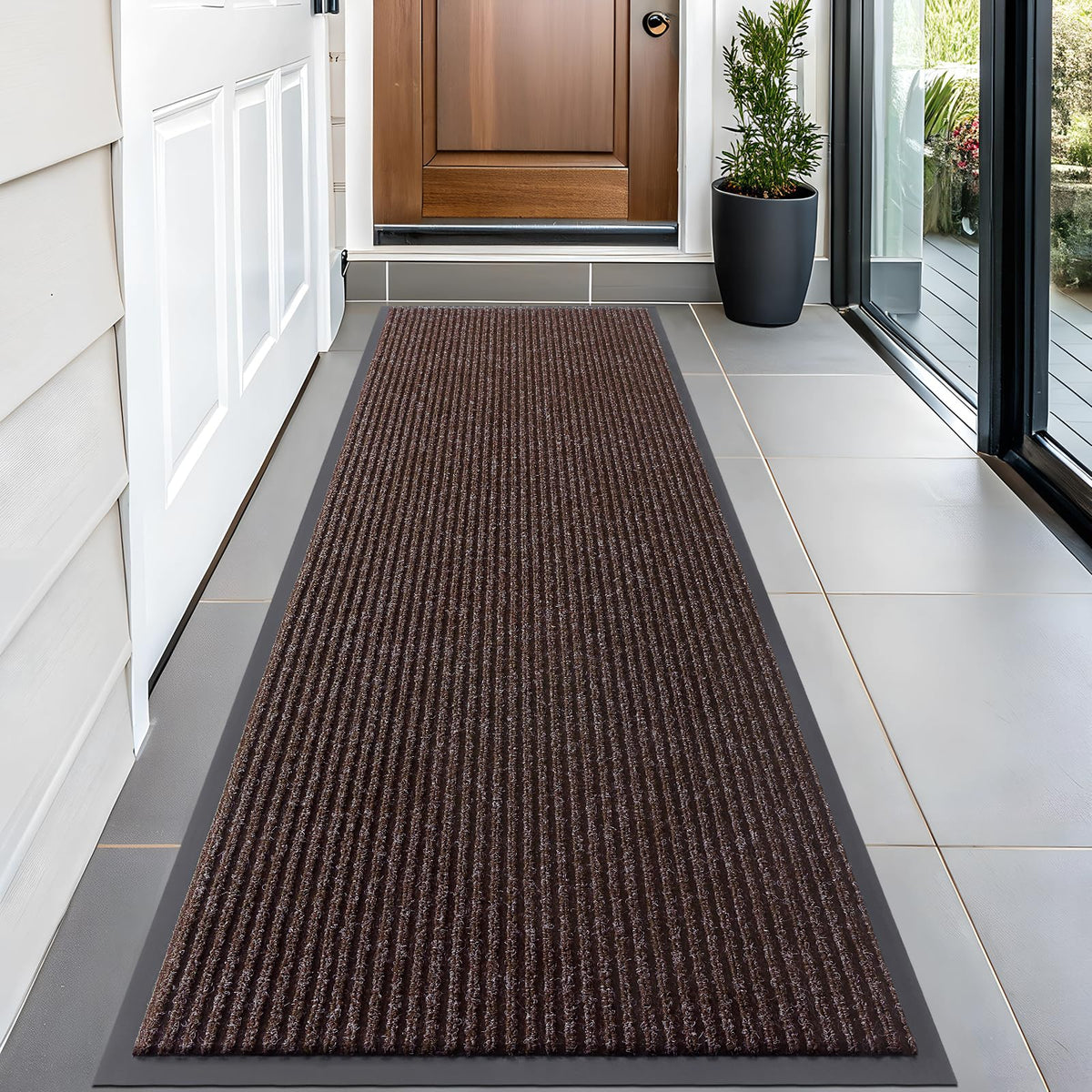 OLANLY Front Door Mat 29.5x17, Waterproof Heavy-Duty Indoor Outdoor Doormat