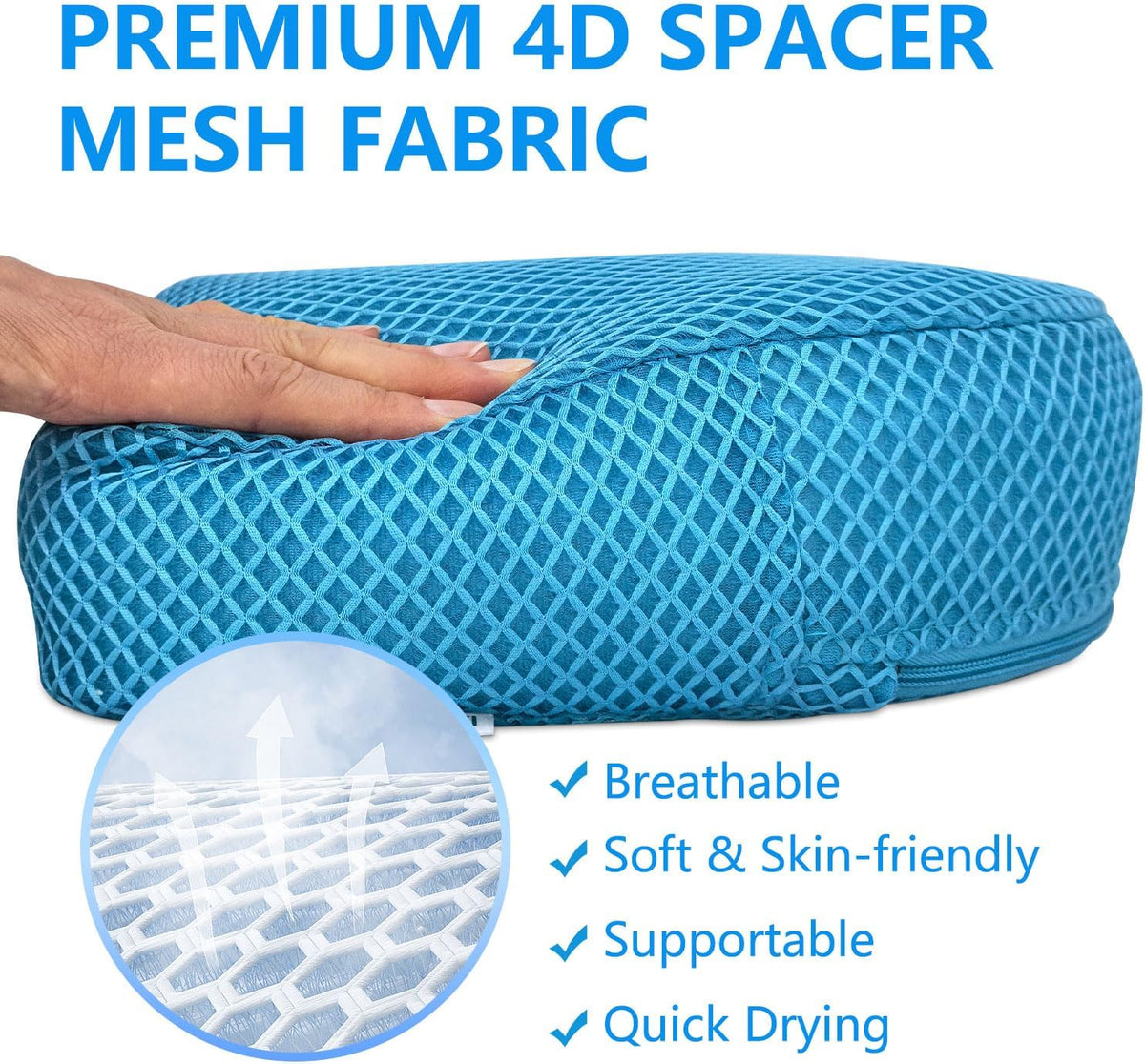 REEZEIVI 5in Thick Hot Tub Booster Seat,Weighted Non-Slip Washable Cushion