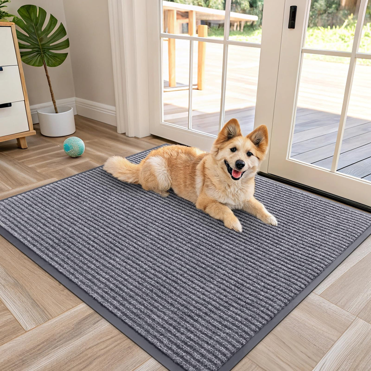OLANLY Front Door Mat 29.5x17, Waterproof Heavy-Duty Indoor Outdoor Doormat