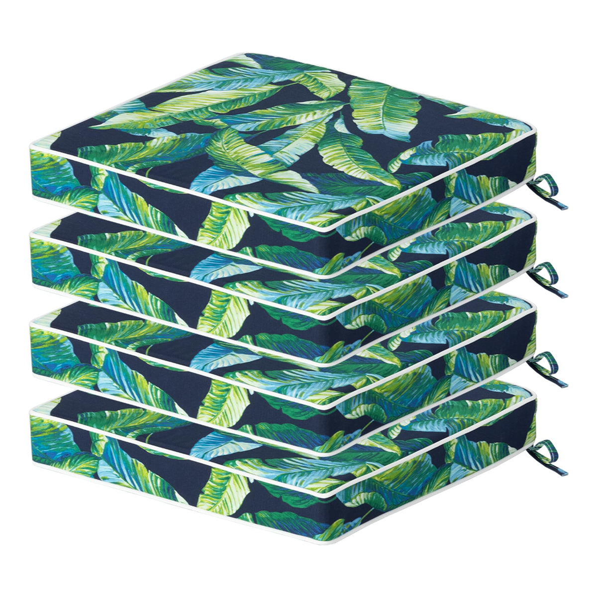 COZYVIDA Outdoor Chair Cushions Pad 20"x20"x3.1" Set of 4,Malachite