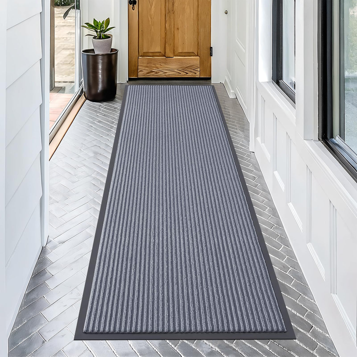 OLANLY Front Door Mat 29.5x17, Waterproof Heavy-Duty Indoor Outdoor Doormat