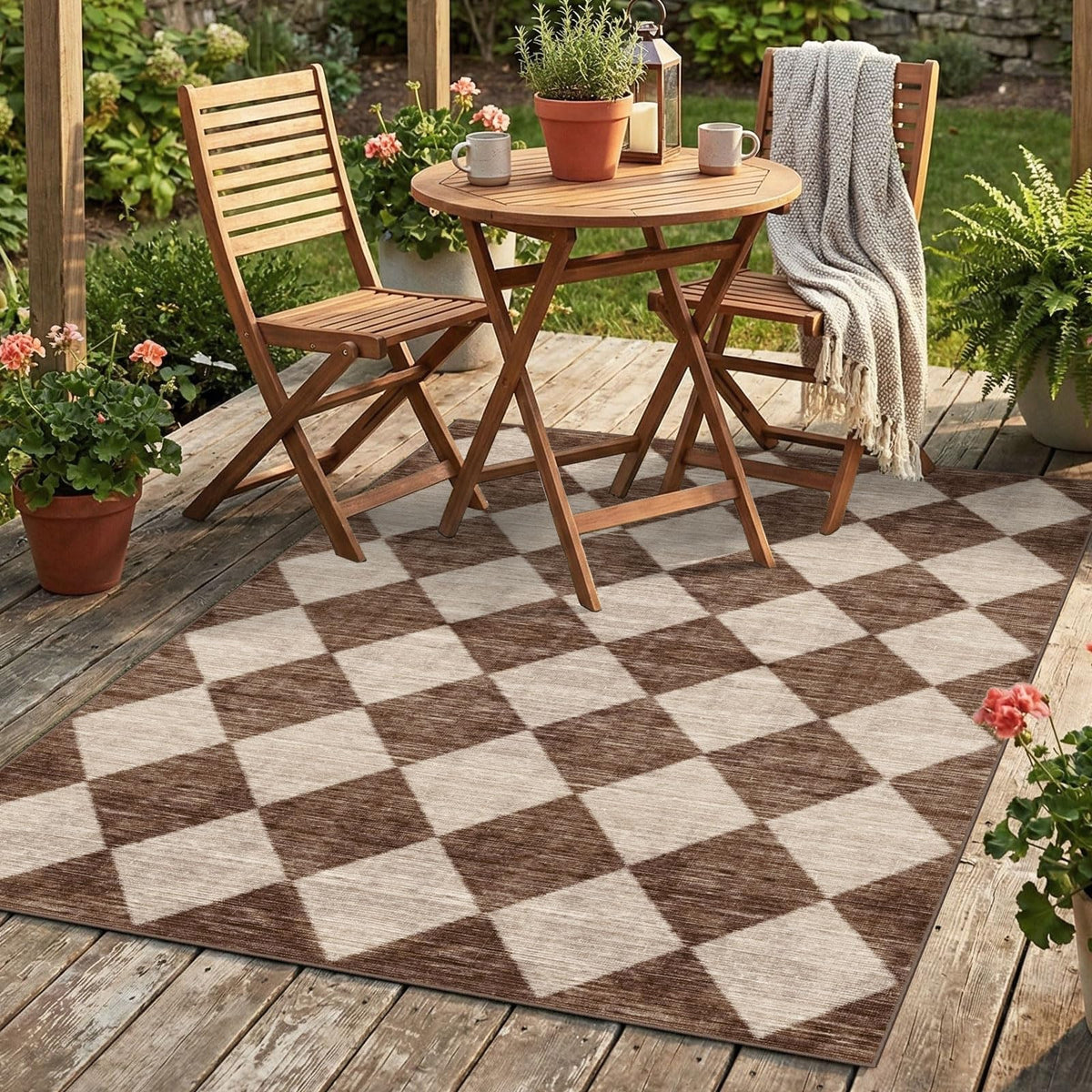 Floral Outdoor Rugs, 28"x43" Front Door Mat Indoor Outside Entrance