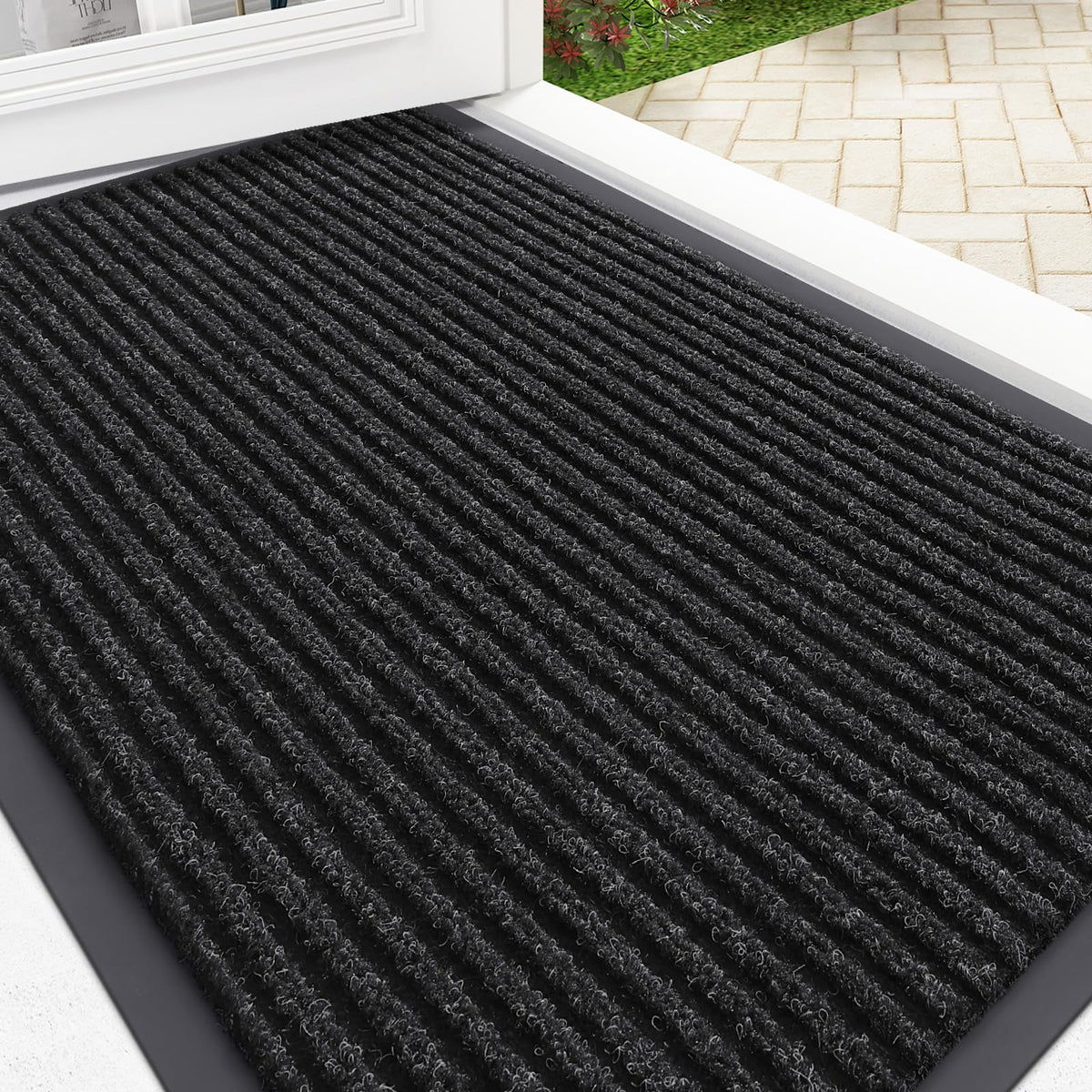 OLANLY Front Door Mat 29.5x17, Waterproof Heavy-Duty Indoor Outdoor Doormat