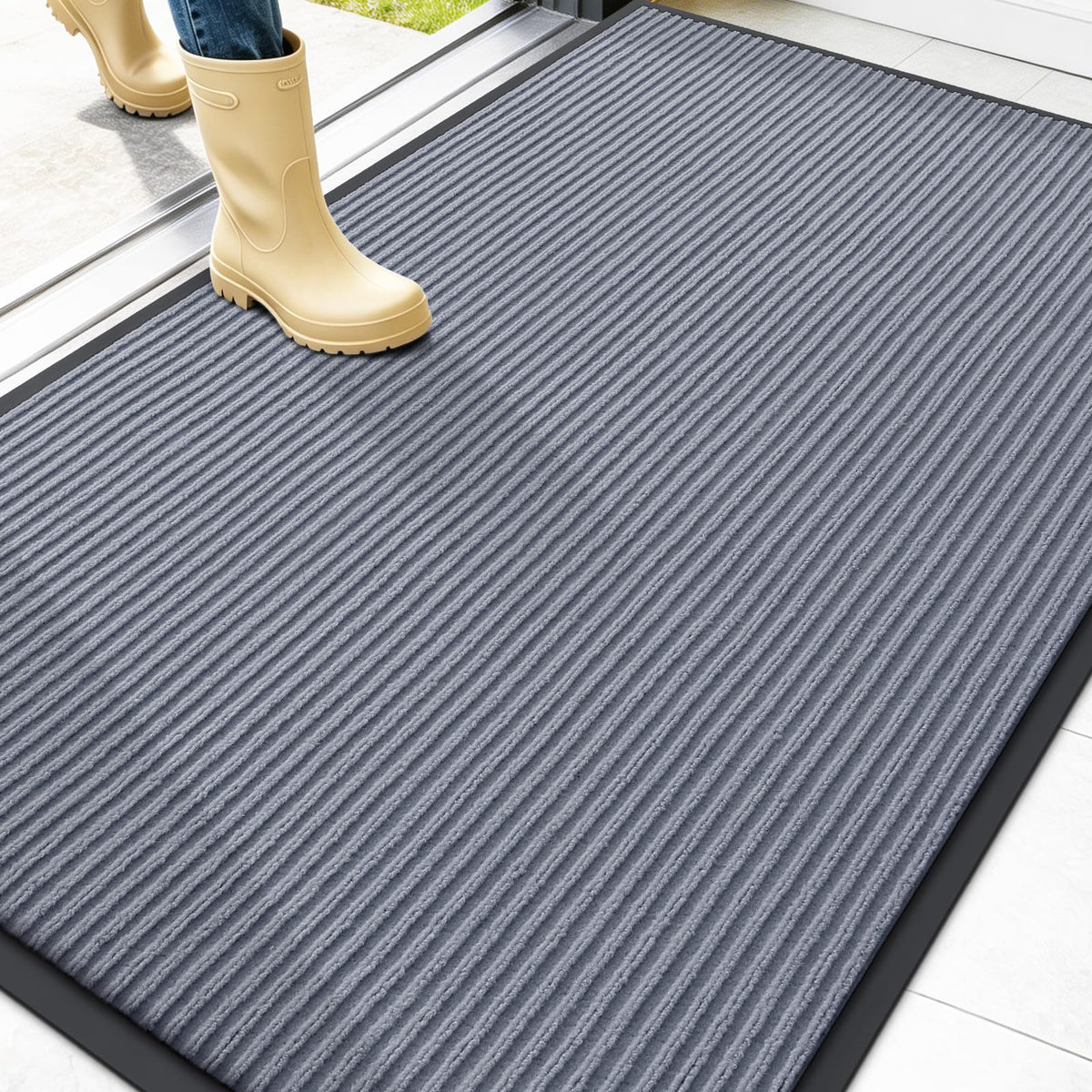 OLANLY Front Door Mat 29.5x17, Waterproof Heavy-Duty Indoor Outdoor Doormat