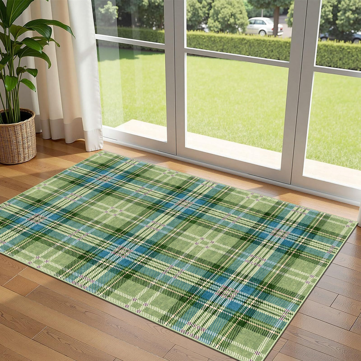 Floral Outdoor Rugs, 28"x43" Front Door Mat Indoor Outside Entrance