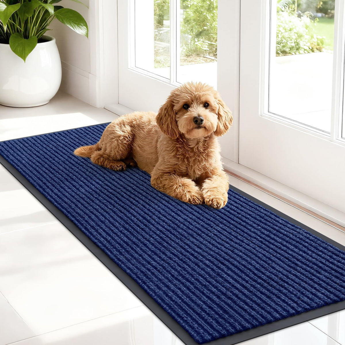 OLANLY Front Door Mat 29.5x17, Waterproof Heavy-Duty Indoor Outdoor Doormat