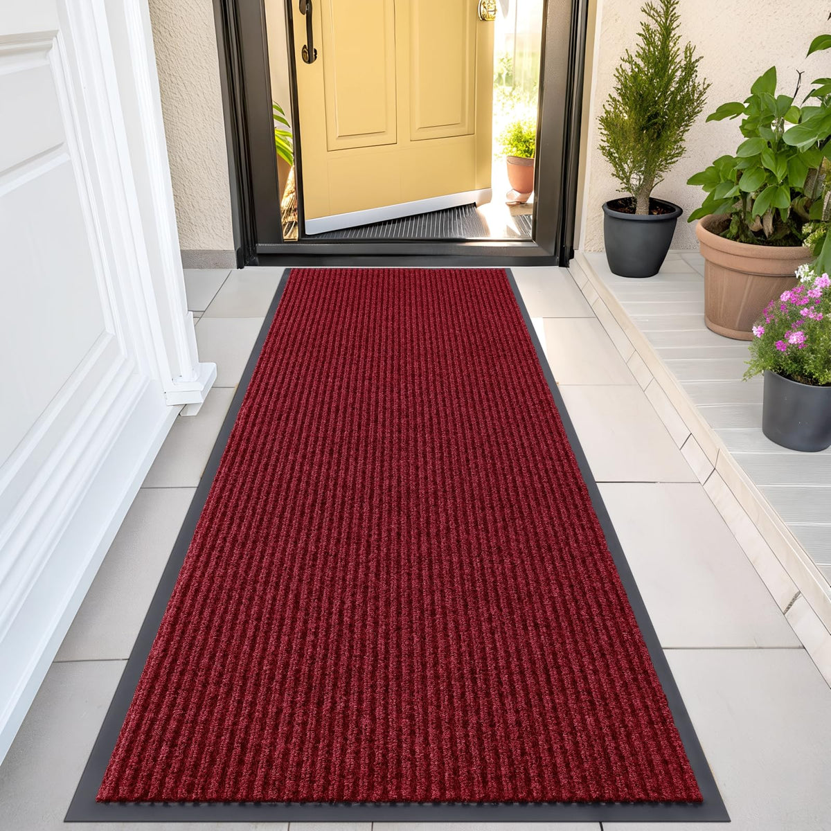OLANLY Front Door Mat 29.5x17, Waterproof Heavy-Duty Indoor Outdoor Doormat