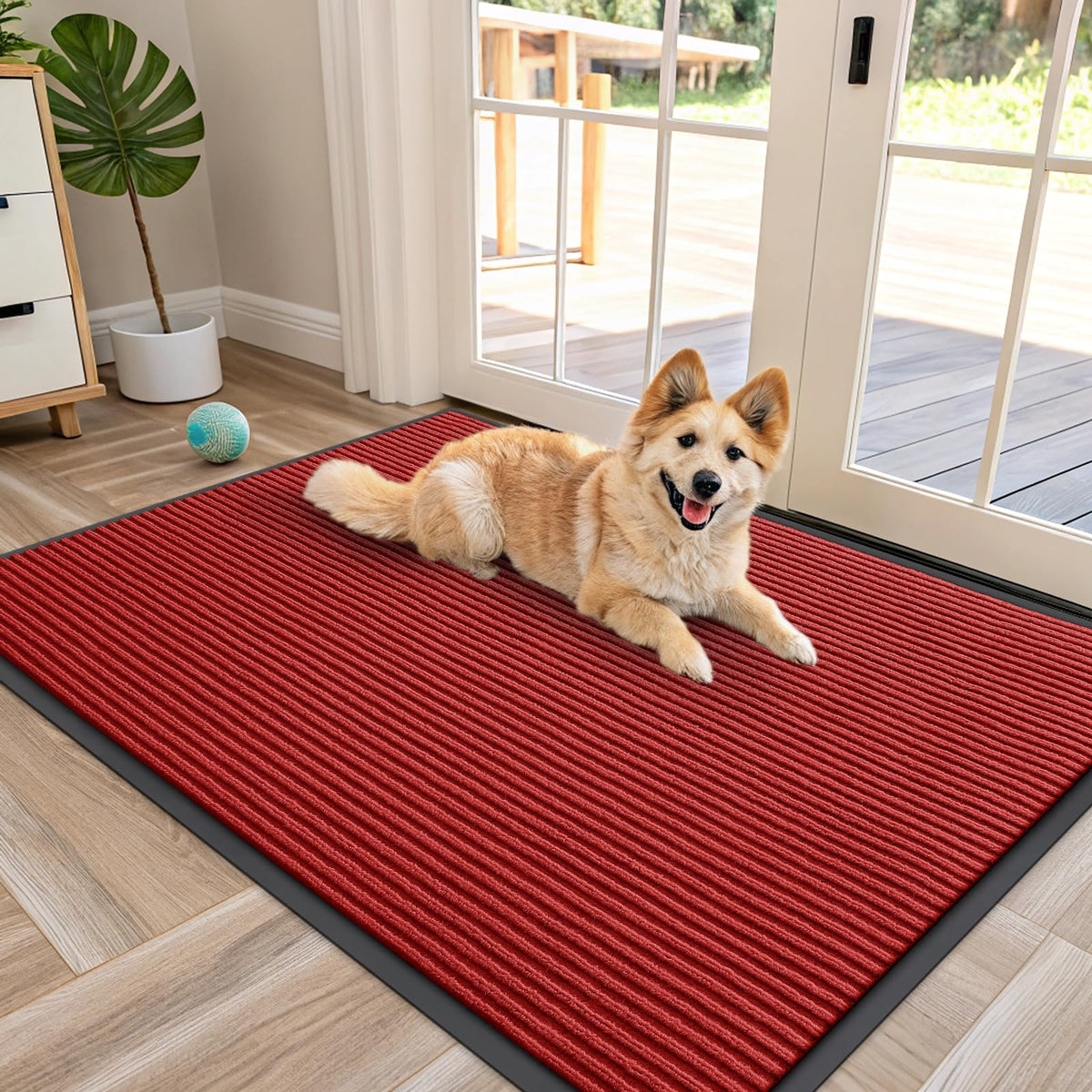 OLANLY Front Door Mat 29.5x17, Waterproof Heavy-Duty Indoor Outdoor Doormat