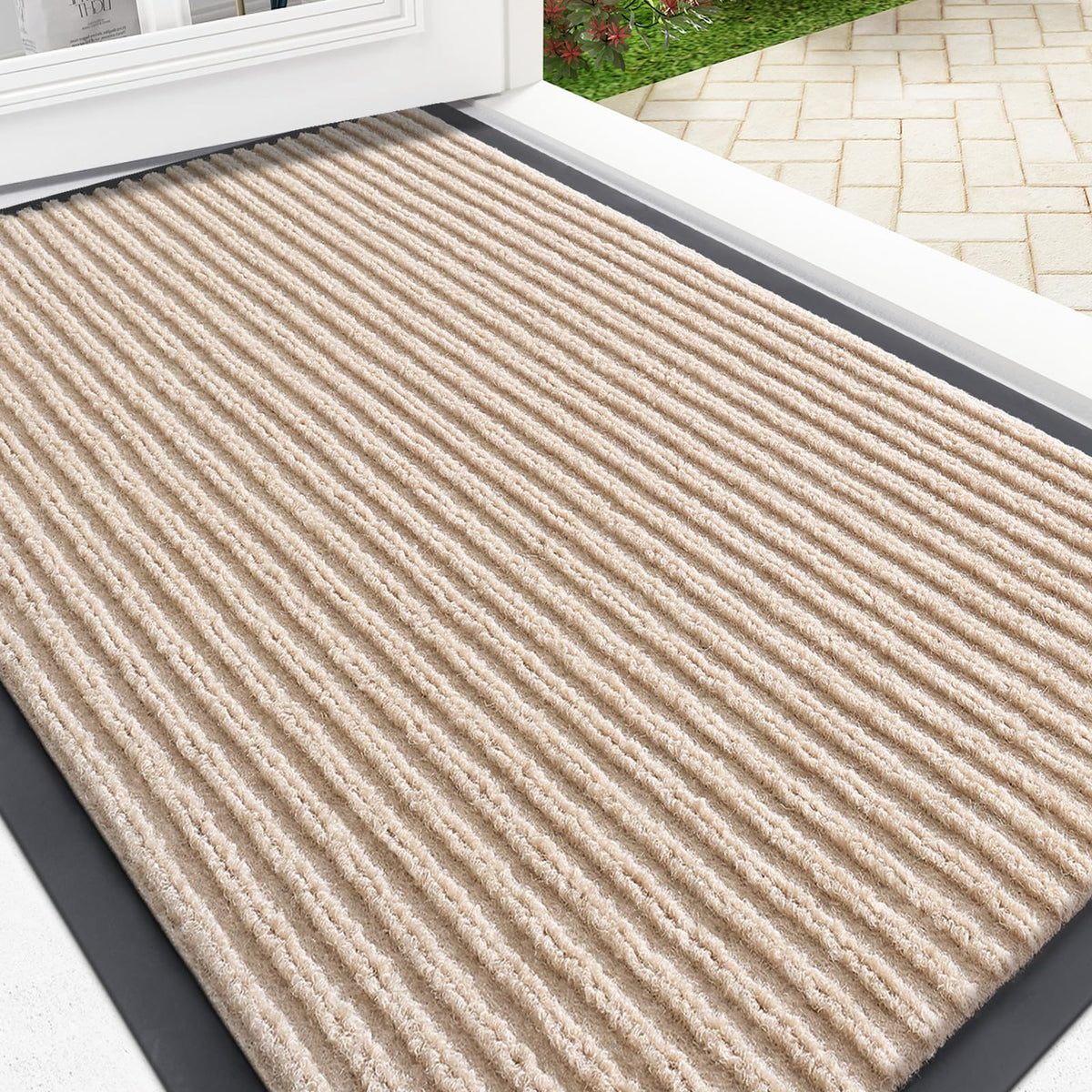 OLANLY Front Door Mat 29.5x17, Waterproof Heavy-Duty Indoor Outdoor Doormat
