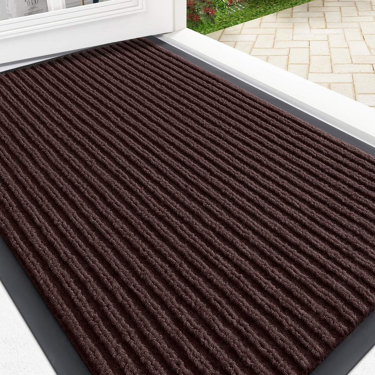 OLANLY Front Door Mat 29.5x17, Waterproof Heavy-Duty Indoor Outdoor Doormat