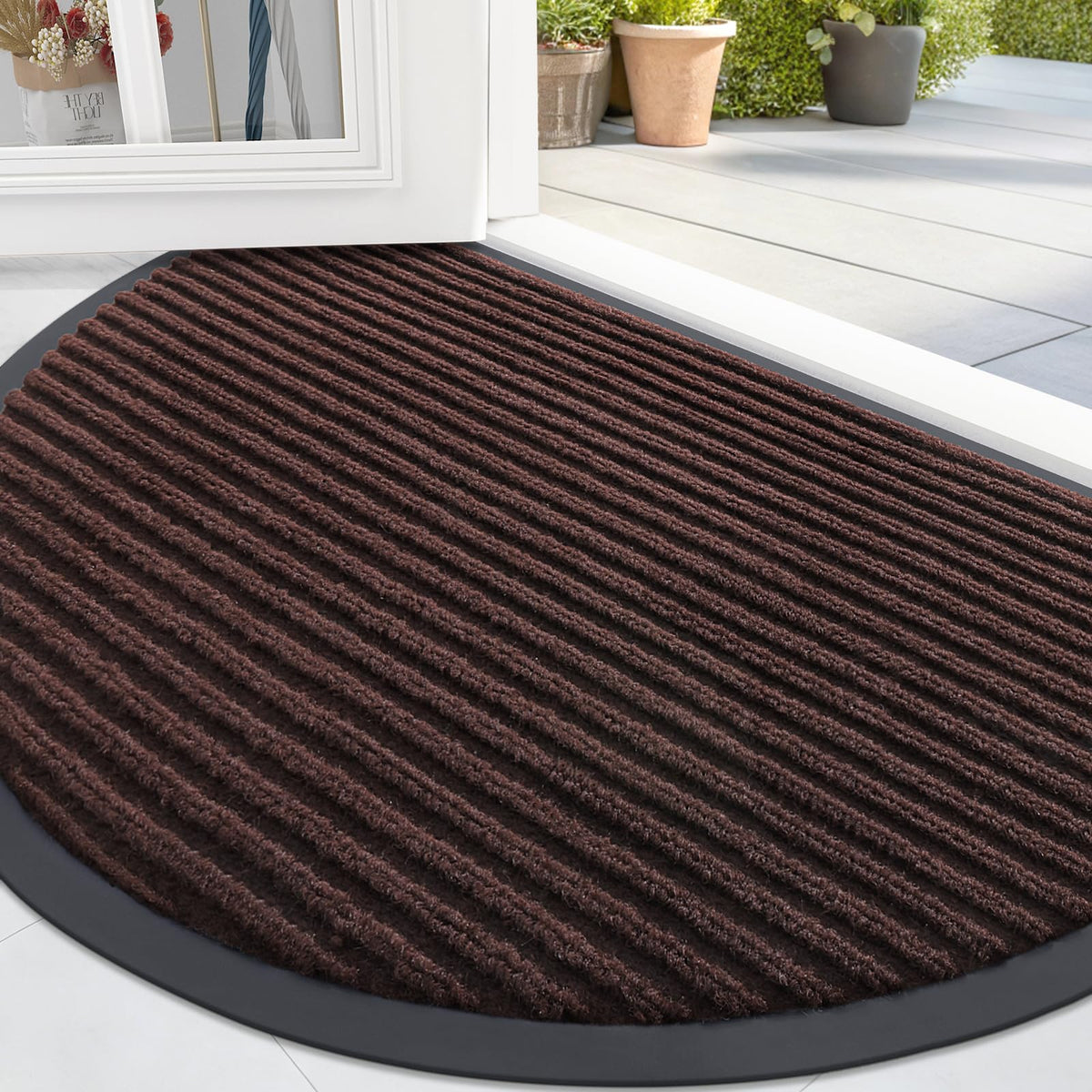OLANLY Front Door Mat 29.5x17, Waterproof Heavy-Duty Indoor Outdoor Doormat