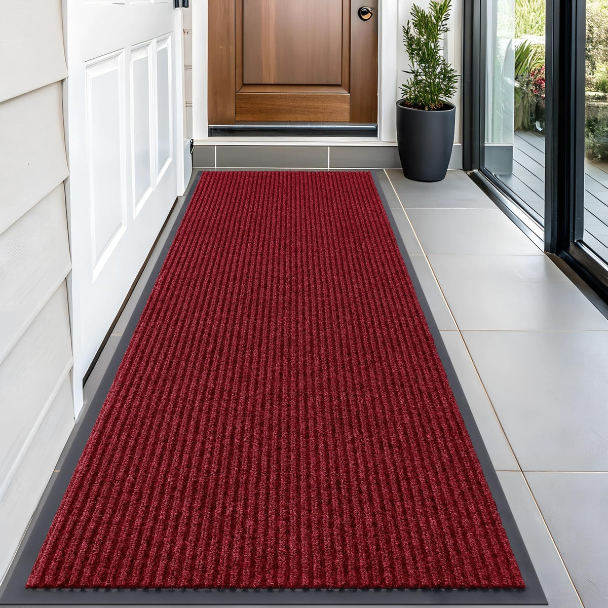 OLANLY Front Door Mat 29.5x17, Waterproof Heavy-Duty Indoor Outdoor Doormat