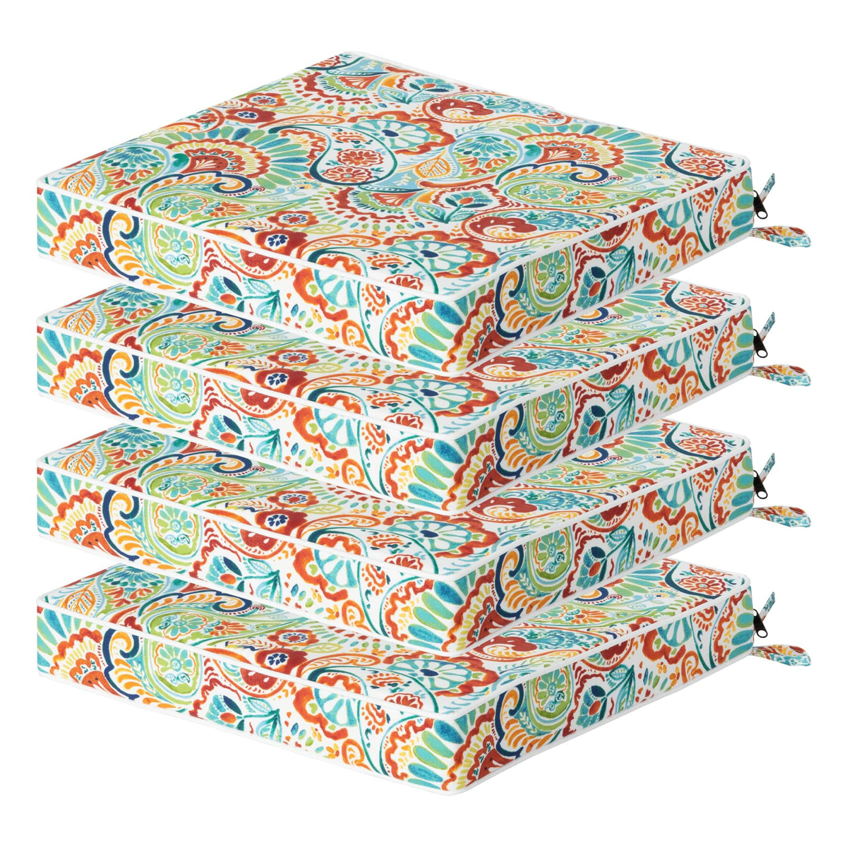COZYVIDA Outdoor Chair Cushions Pad 20"x20"x3.1" Set of 4,Malachite