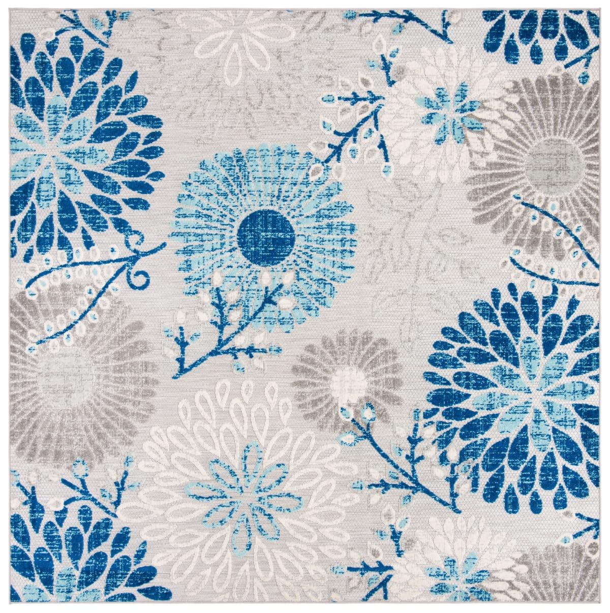 SAFAVIEH Cabana Outdoor Area Rug 8'x10', Modern Cream & Red CBN832A