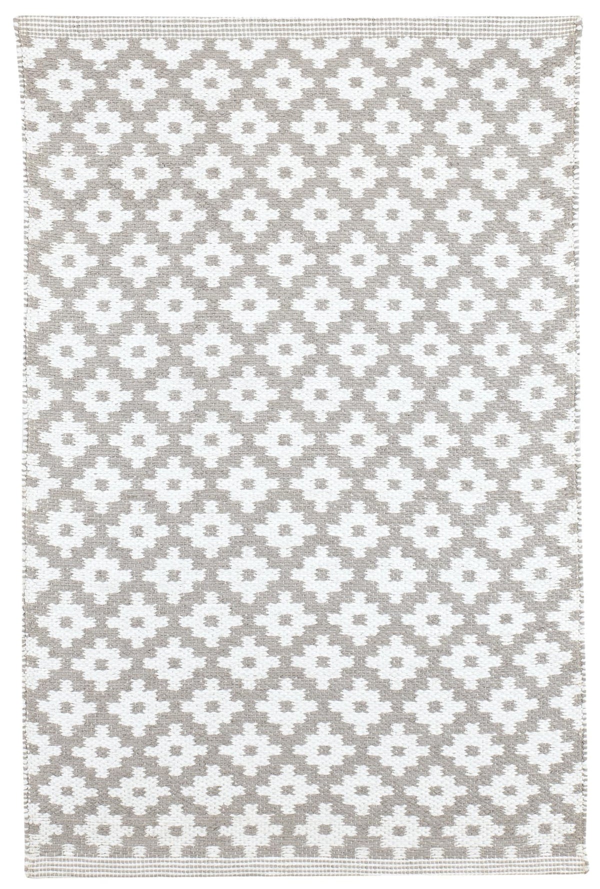 Dash & Albert Coastal Blue Geometric Handwoven Indoor/Outdoor Rug, 3'x5'