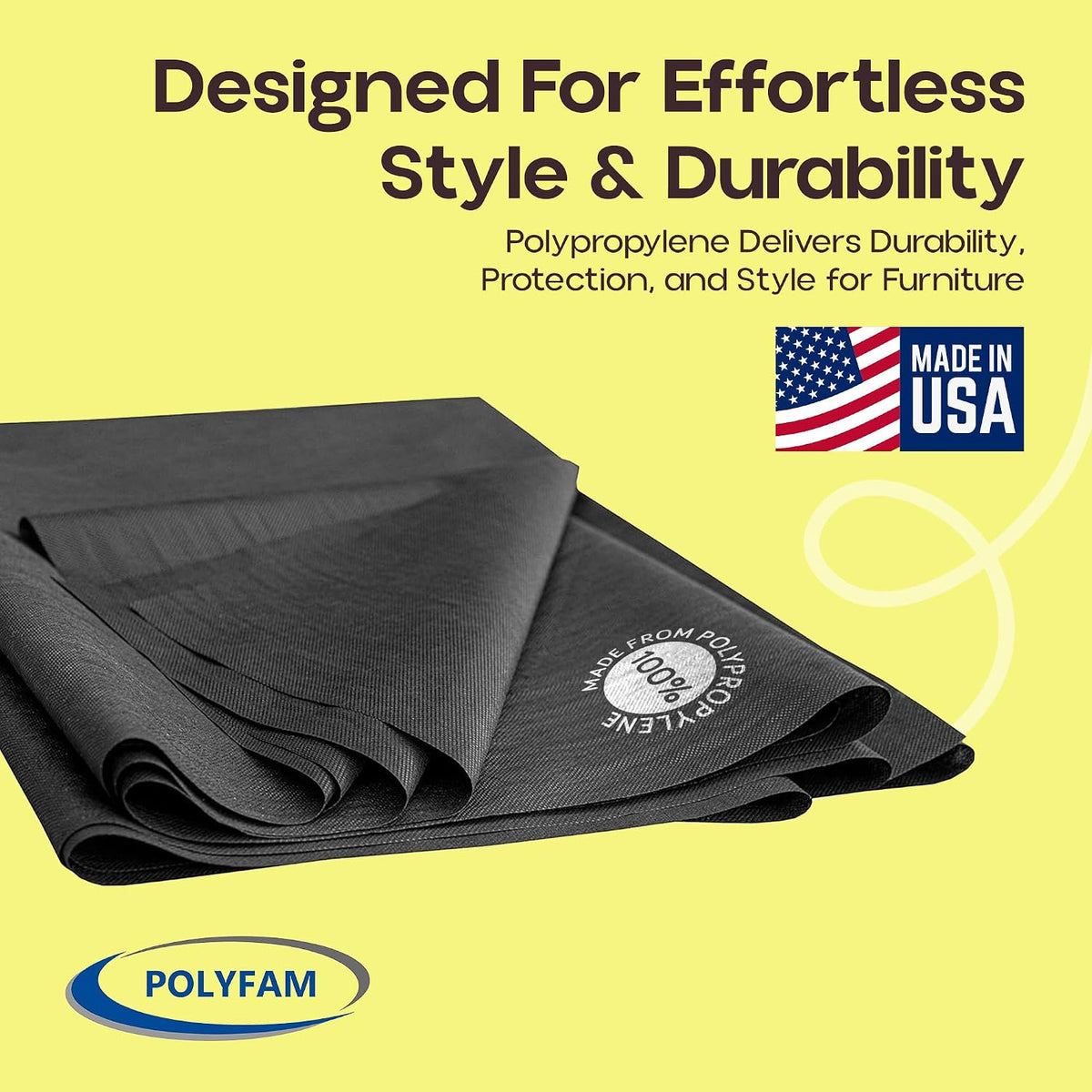 Cambric Dust Cover Fabric 1.4 oz for Under Beds POLYFAM Brand – Queen Size