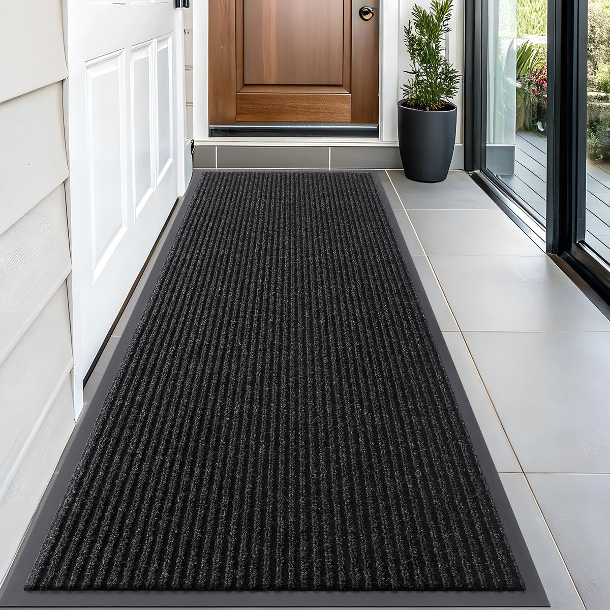 OLANLY Front Door Mat 29.5x17, Waterproof Heavy-Duty Indoor Outdoor Doormat