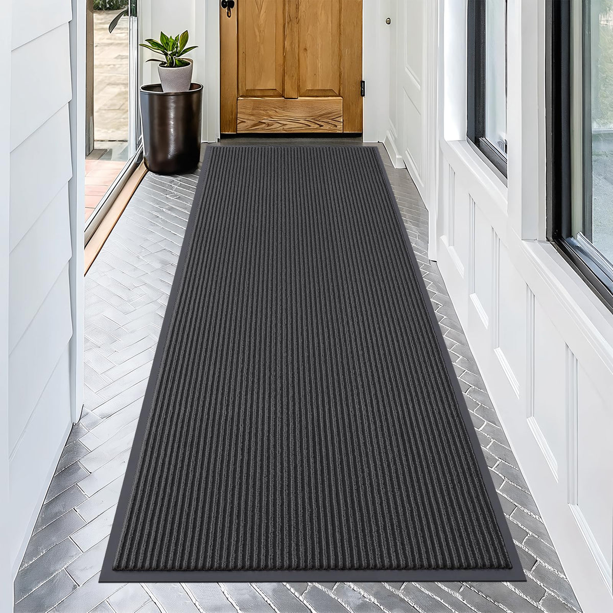 OLANLY Front Door Mat 29.5x17, Waterproof Heavy-Duty Indoor Outdoor Doormat