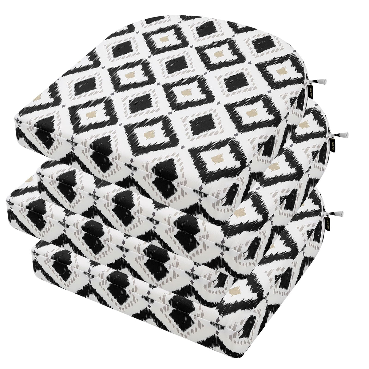 idee-home Outdoor Chair Cushions Set of 4, 17 x 17 Outdoor Seat Cushions