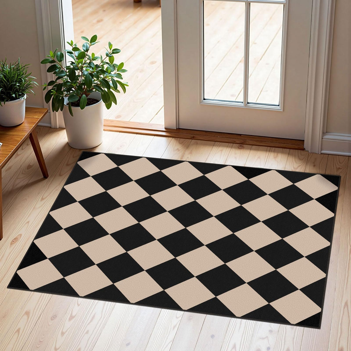 Floral Outdoor Rugs, 28"x43" Front Door Mat Indoor Outside Entrance