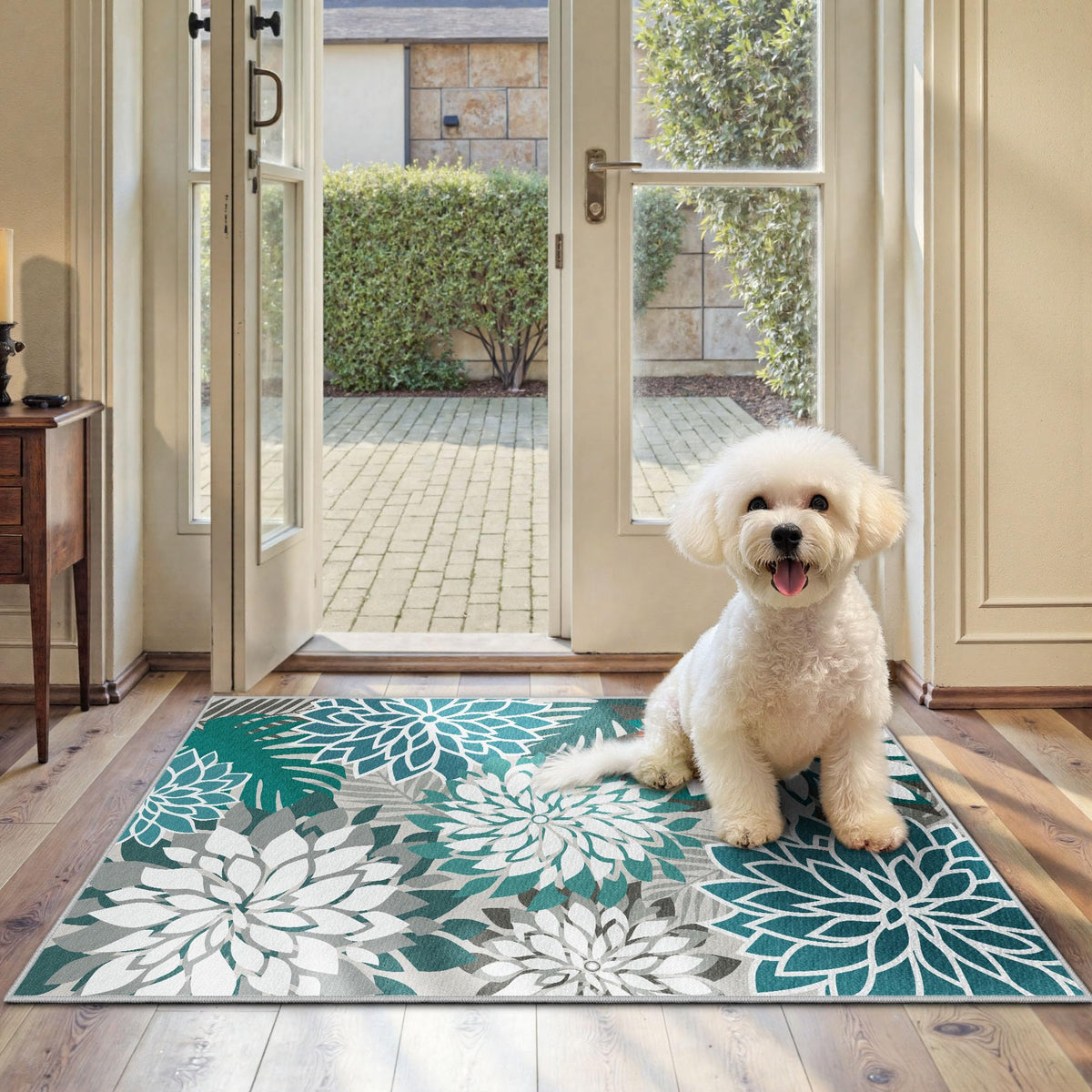 Arenarug Outdoor Rug Waterproof, Washable Patio Rug for Deck, 5x8, Colorful