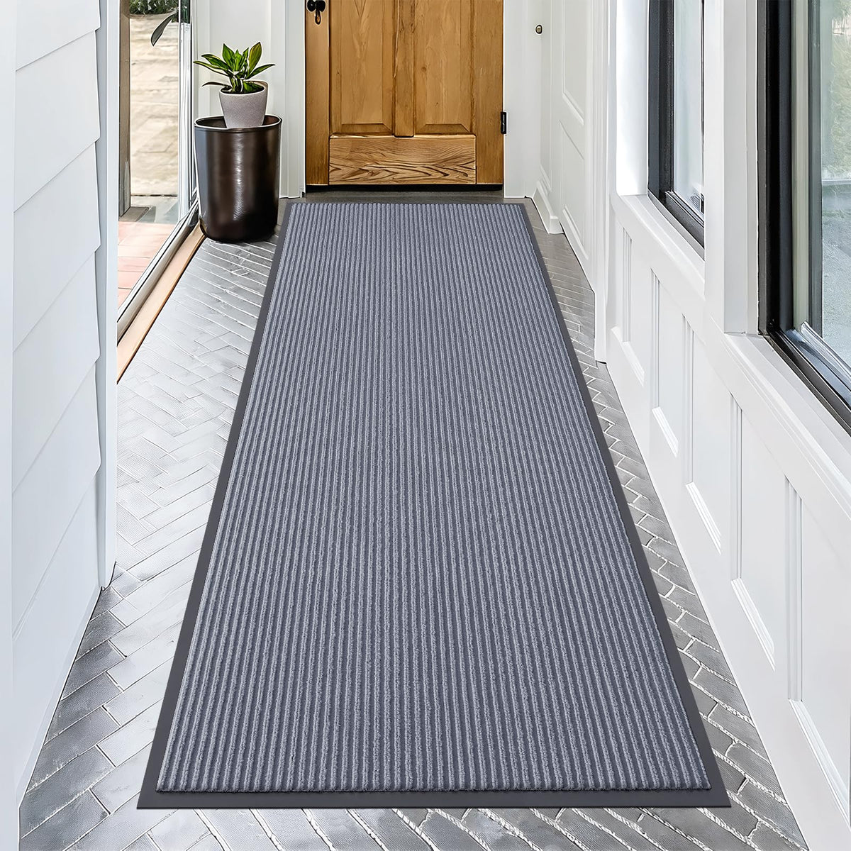 OLANLY Front Door Mat 29.5x17, Waterproof Heavy-Duty Indoor Outdoor Doormat