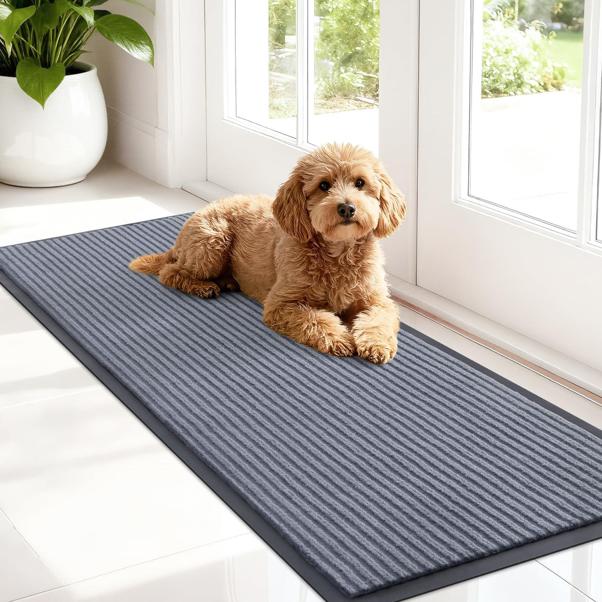 OLANLY Front Door Mat 29.5x17, Waterproof Heavy-Duty Indoor Outdoor Doormat