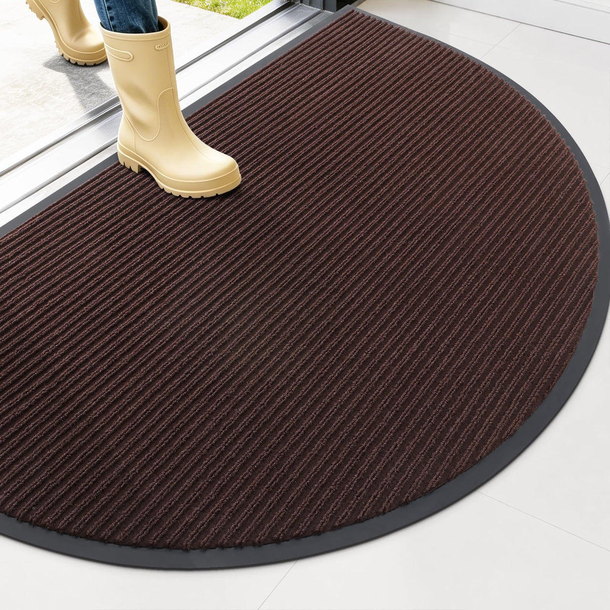 OLANLY Front Door Mat 29.5x17, Waterproof Heavy-Duty Indoor Outdoor Doormat