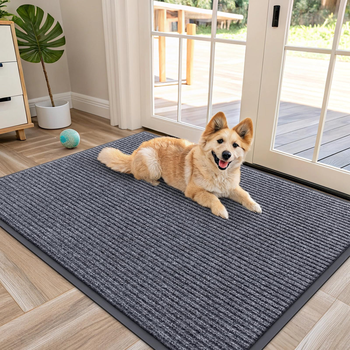 OLANLY Front Door Mat 29.5x17, Waterproof Heavy-Duty Indoor Outdoor Doormat