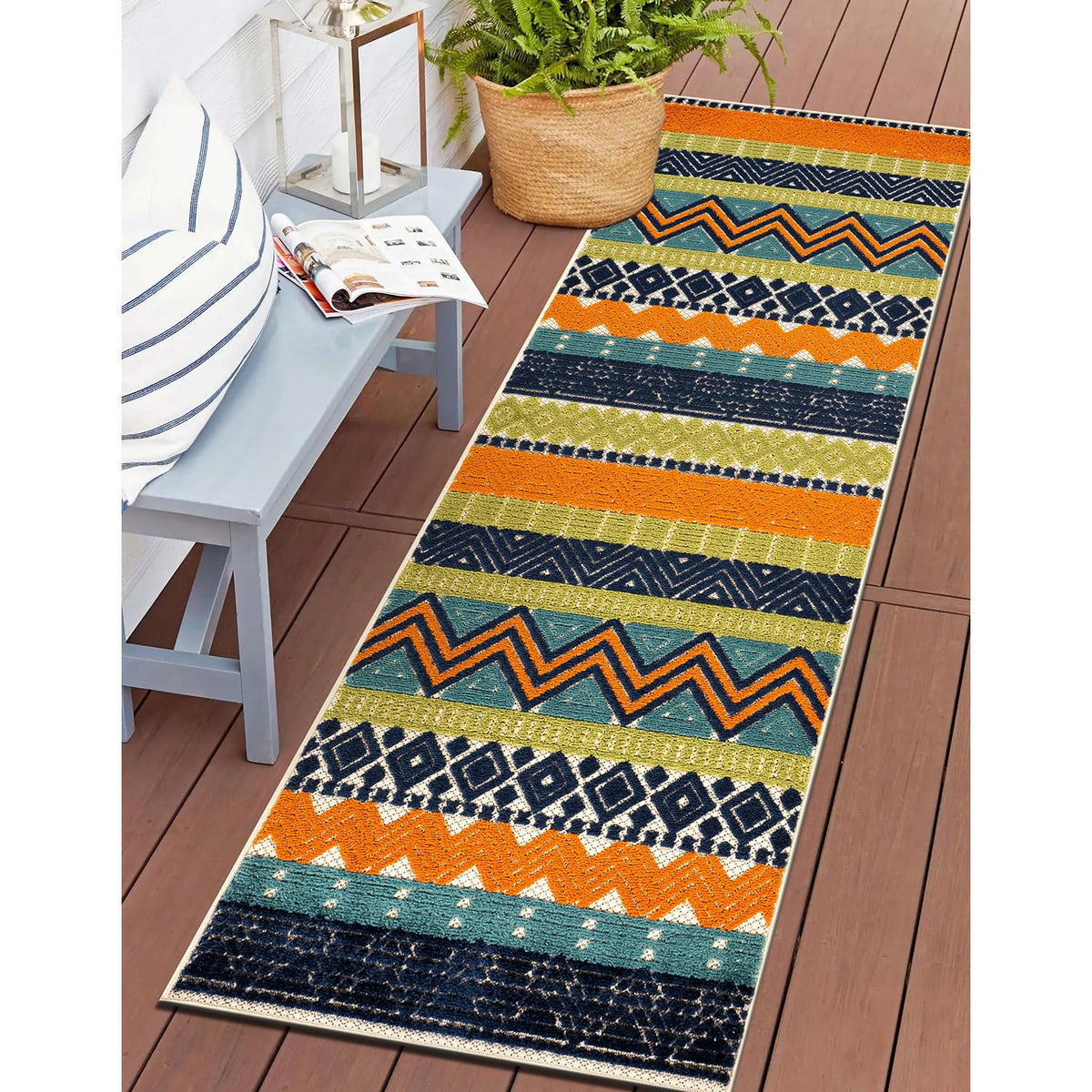Rugshop Marbella Indoor/Outdoor Contemporary Boho Area Rug Gray 7'10" x 10'