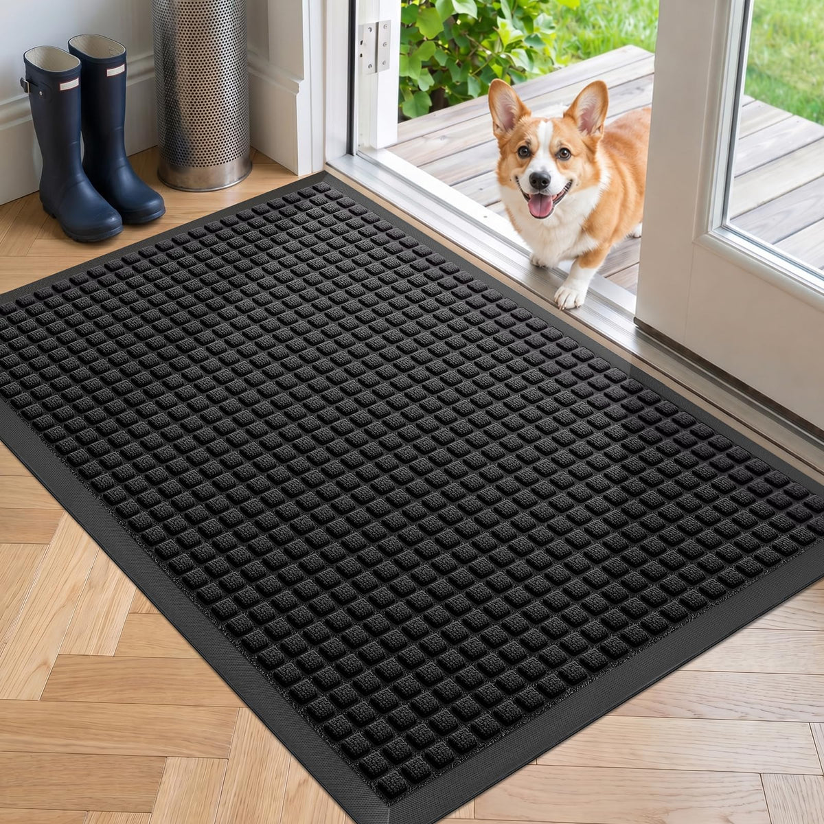 Front Door Mat Outside Entrance, Heavy Duty Doormat, 29.5"x17"