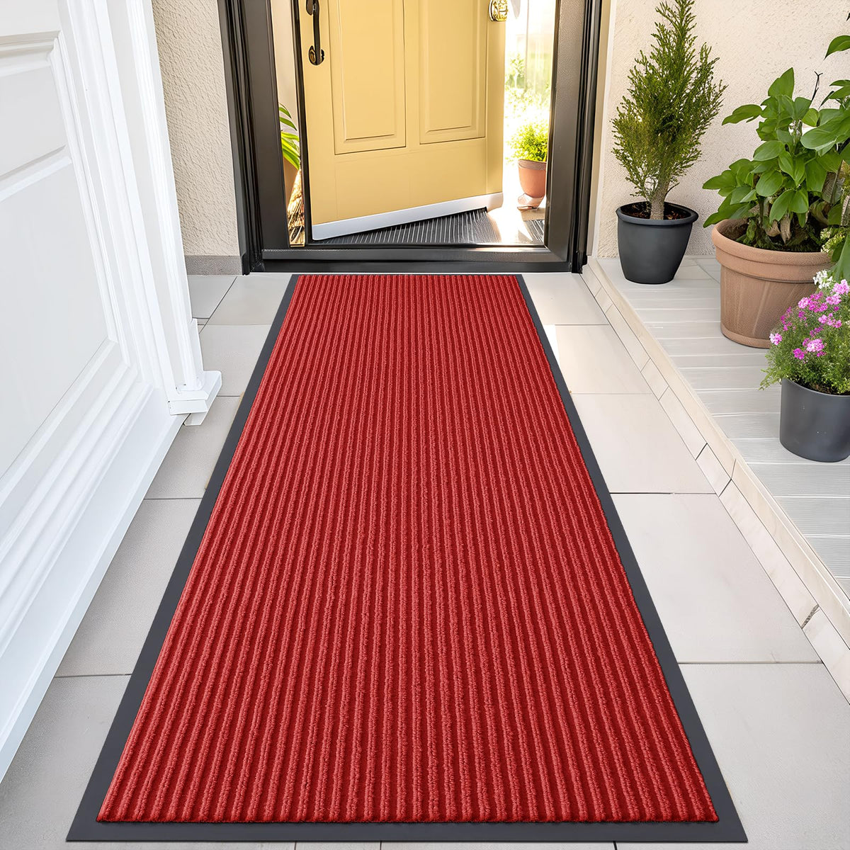 OLANLY Front Door Mat 29.5x17, Waterproof Heavy-Duty Indoor Outdoor Doormat