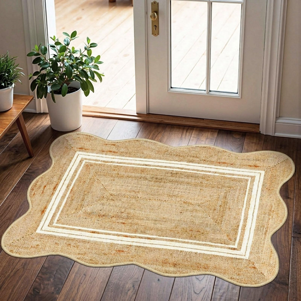 Floral Outdoor Rugs, 28"x43" Front Door Mat Indoor Outside Entrance