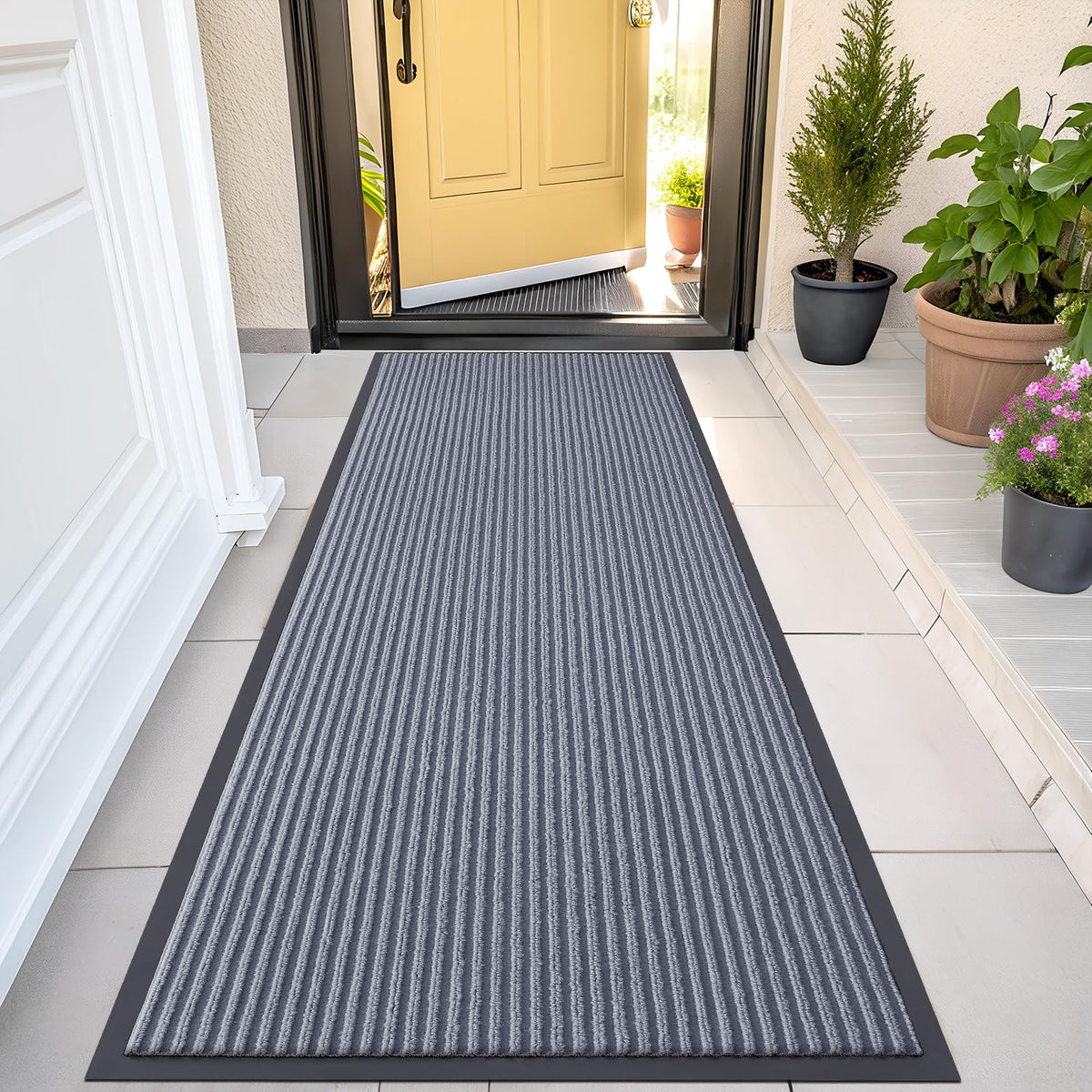 OLANLY Front Door Mat 29.5x17, Waterproof Heavy-Duty Indoor Outdoor Doormat