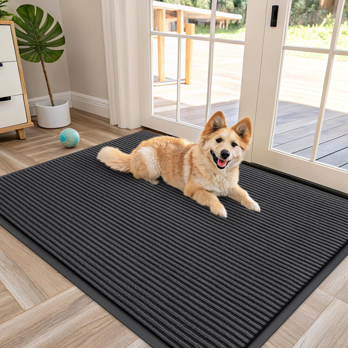 OLANLY Front Door Mat 29.5x17, Waterproof Heavy-Duty Indoor Outdoor Doormat