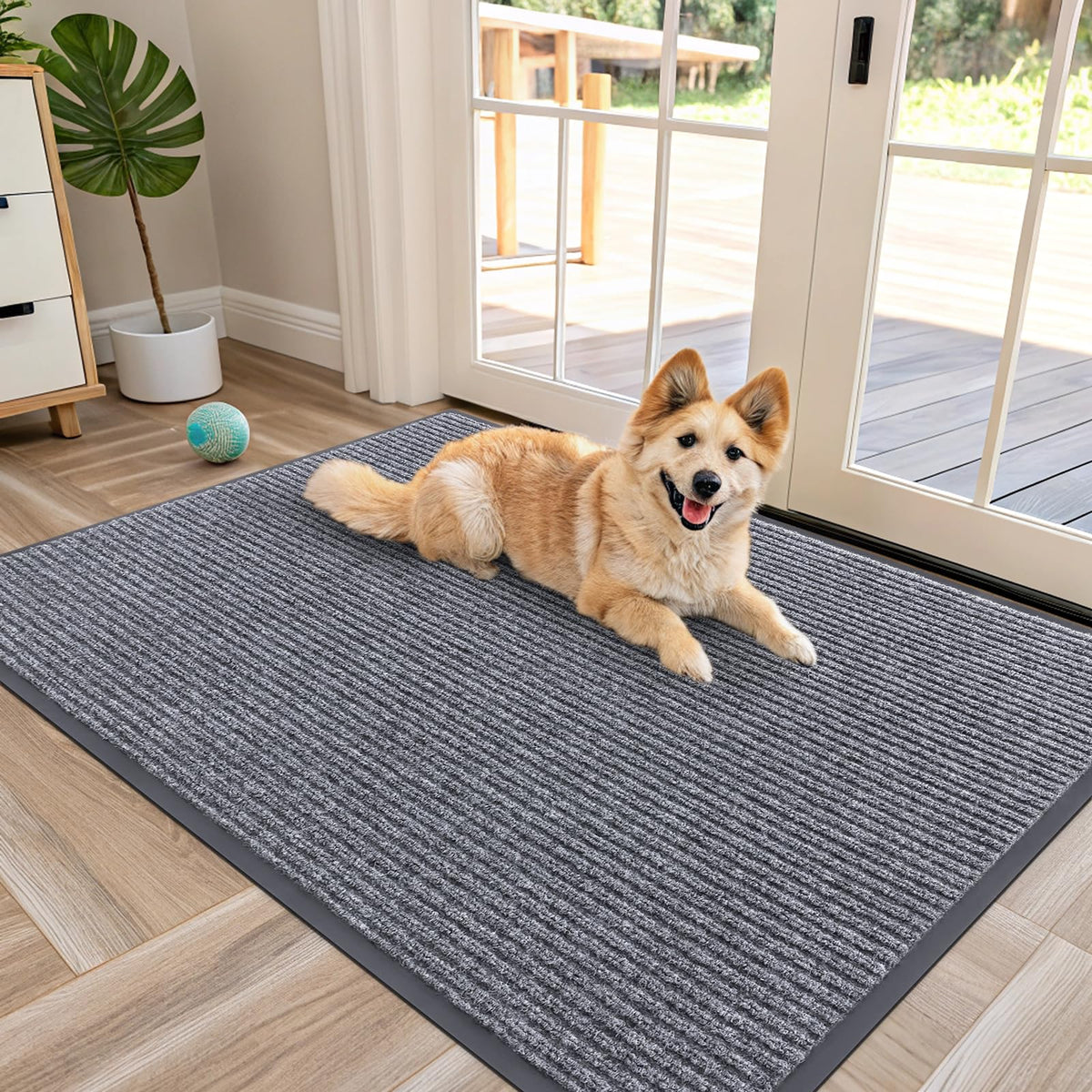 OLANLY Front Door Mat 29.5x17, Waterproof Heavy-Duty Indoor Outdoor Doormat