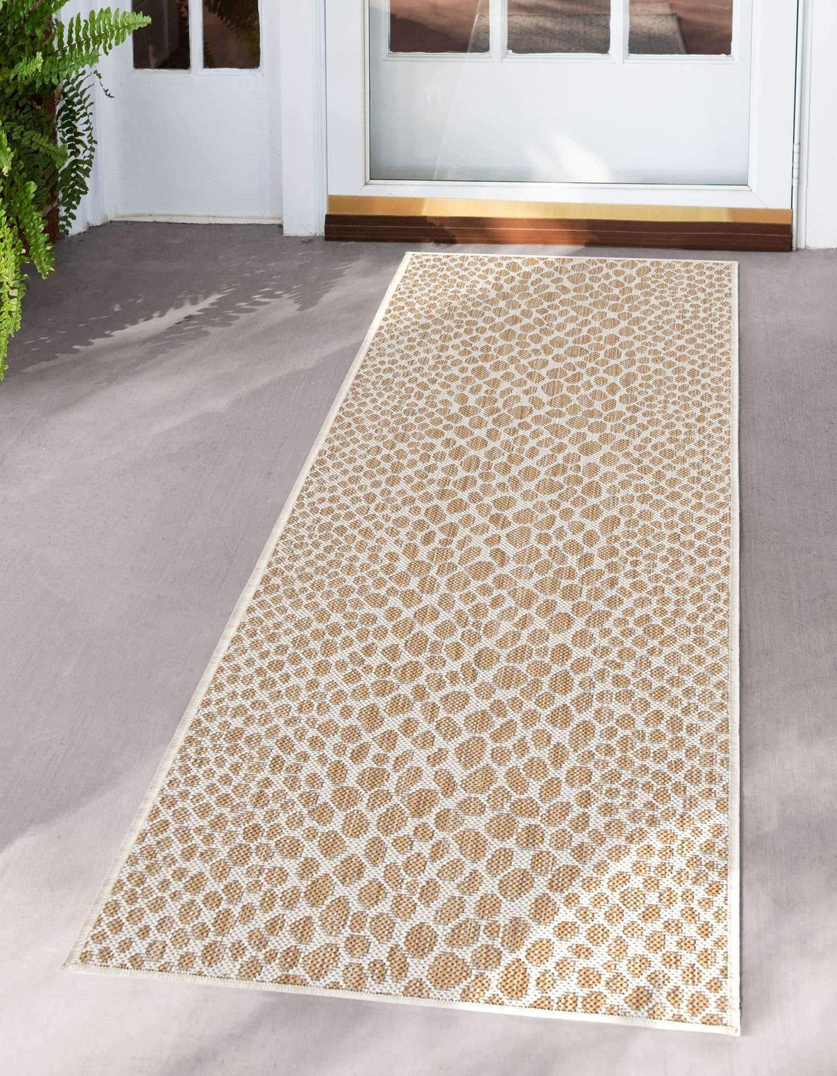 Unique Loom Outdoor Collection Area Rug - Cape Town (9' x 12' Rectangle, Blue/Ivory)