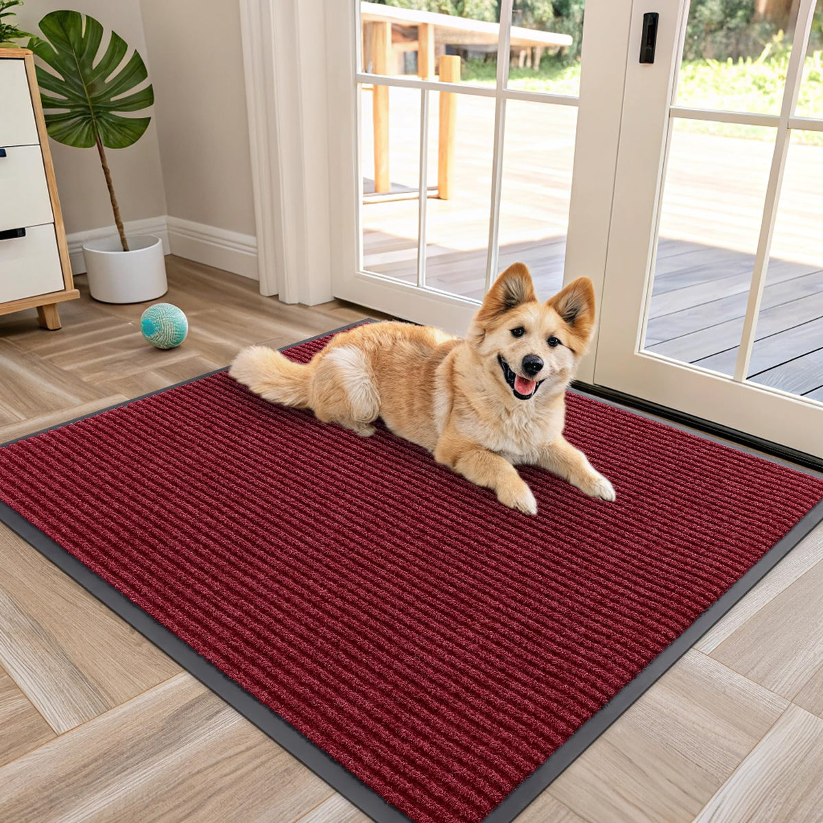 OLANLY Front Door Mat 29.5x17, Waterproof Heavy-Duty Indoor Outdoor Doormat