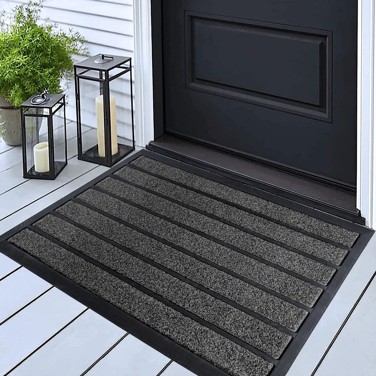 ubdyo Extra Durable Door Mat Outside Entrance (30" x 17", Bright Brown)