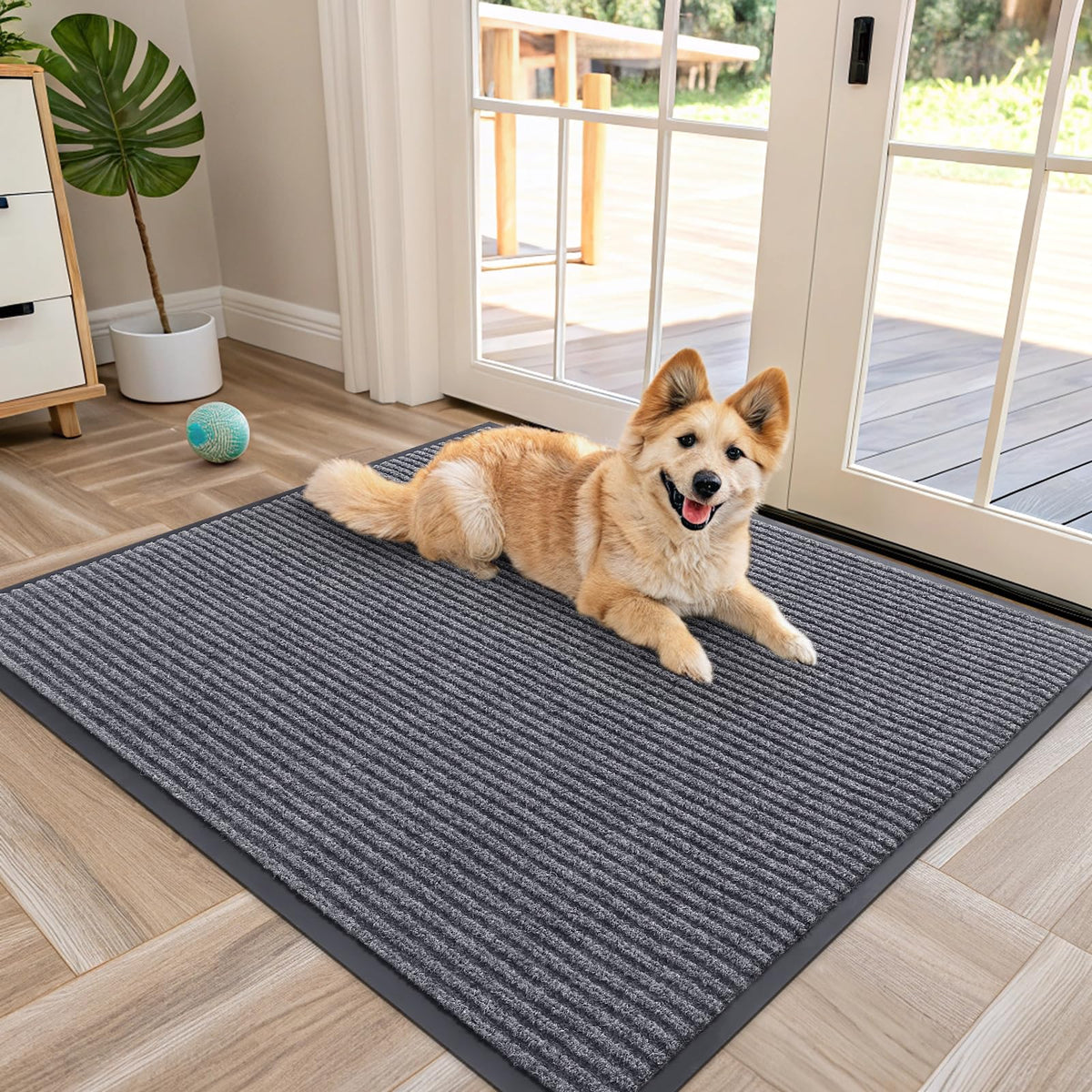 OLANLY Front Door Mat 29.5x17, Waterproof Heavy-Duty Indoor Outdoor Doormat