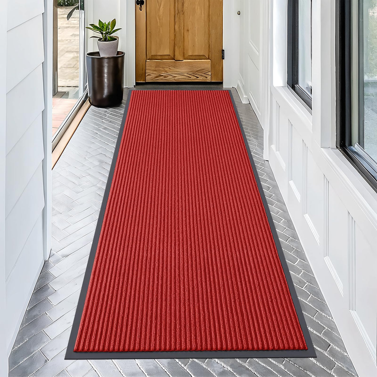 OLANLY Front Door Mat 29.5x17, Waterproof Heavy-Duty Indoor Outdoor Doormat
