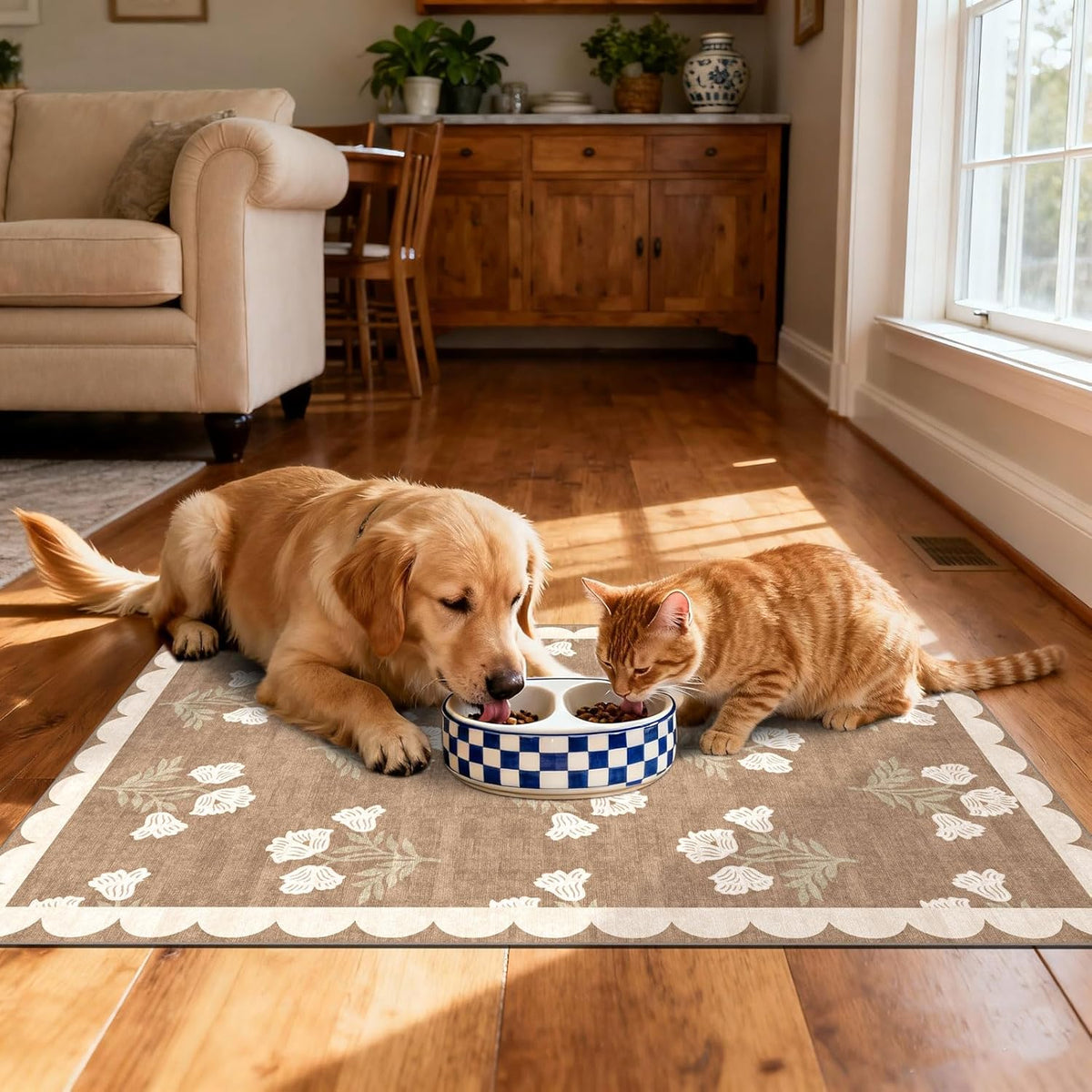 Floral Outdoor Rugs, 28"x43" Front Door Mat Indoor Outside Entrance