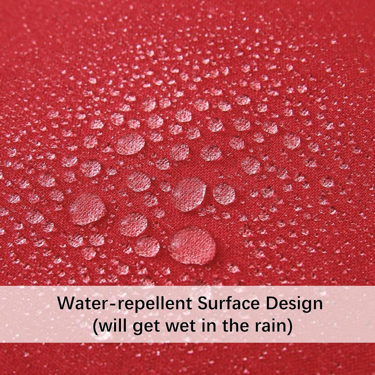 Outdoor Throw Pillows with Inserts, Waterproof Pillows for Outdoor Seating, Square Decorative Garden Cushion for Patio Furniture, Bed, Couch, Sofa(Red, 18" x 18" (Pack of 2))