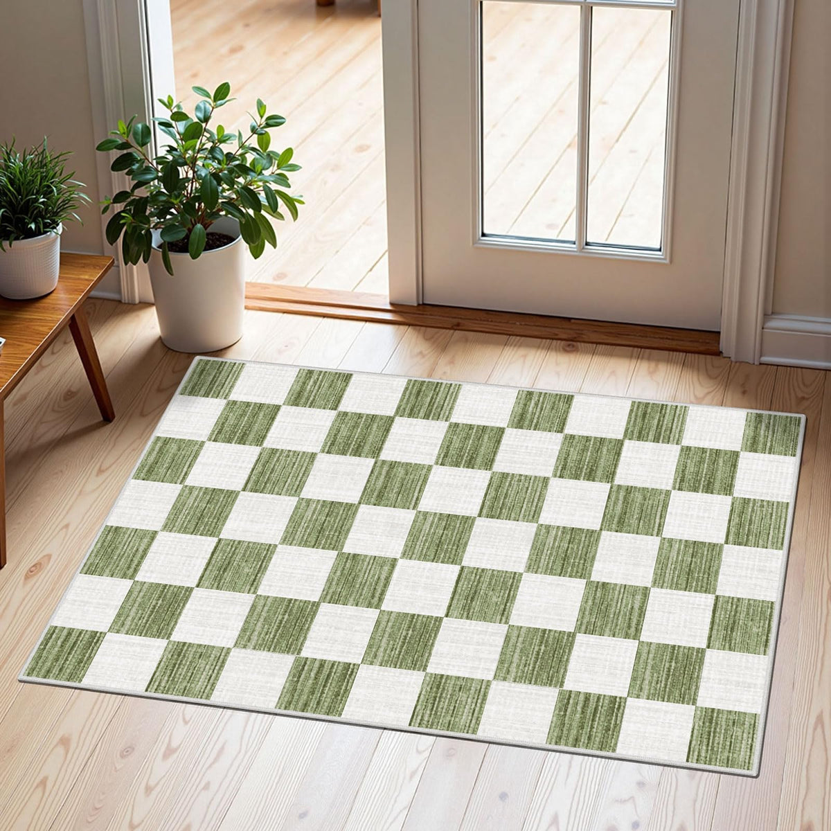 Floral Outdoor Rugs, 28"x43" Front Door Mat Indoor Outside Entrance